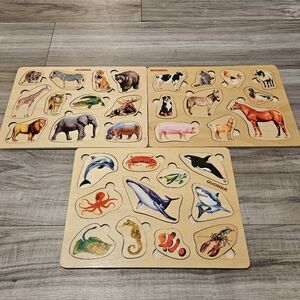 Wooden Animal Puzzle Set